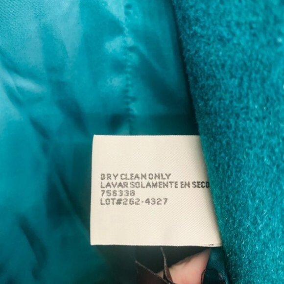 St. Johns Bay Winter Cashmere Wool Blend Coat in Rare Emerald Sz. M - Picture 7 of 10